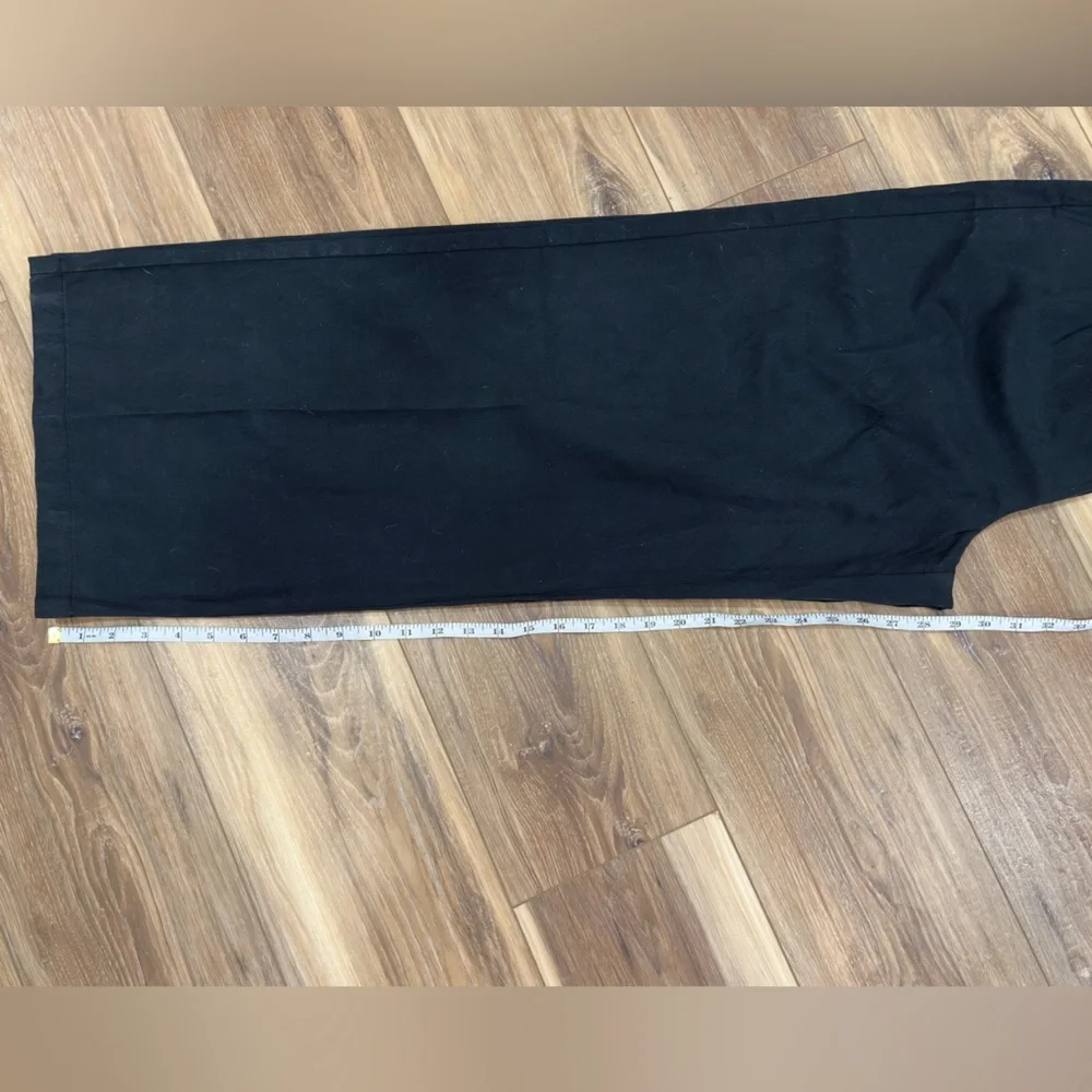 Madewell Harlow Wide Leg Pant True Black Linen Cotton Sz 6 NWT - Picture 10 of 16